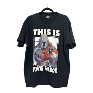 Star Wars mandalorian Black Graphic T-Shirt